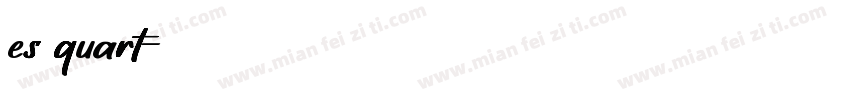es quart字体转换